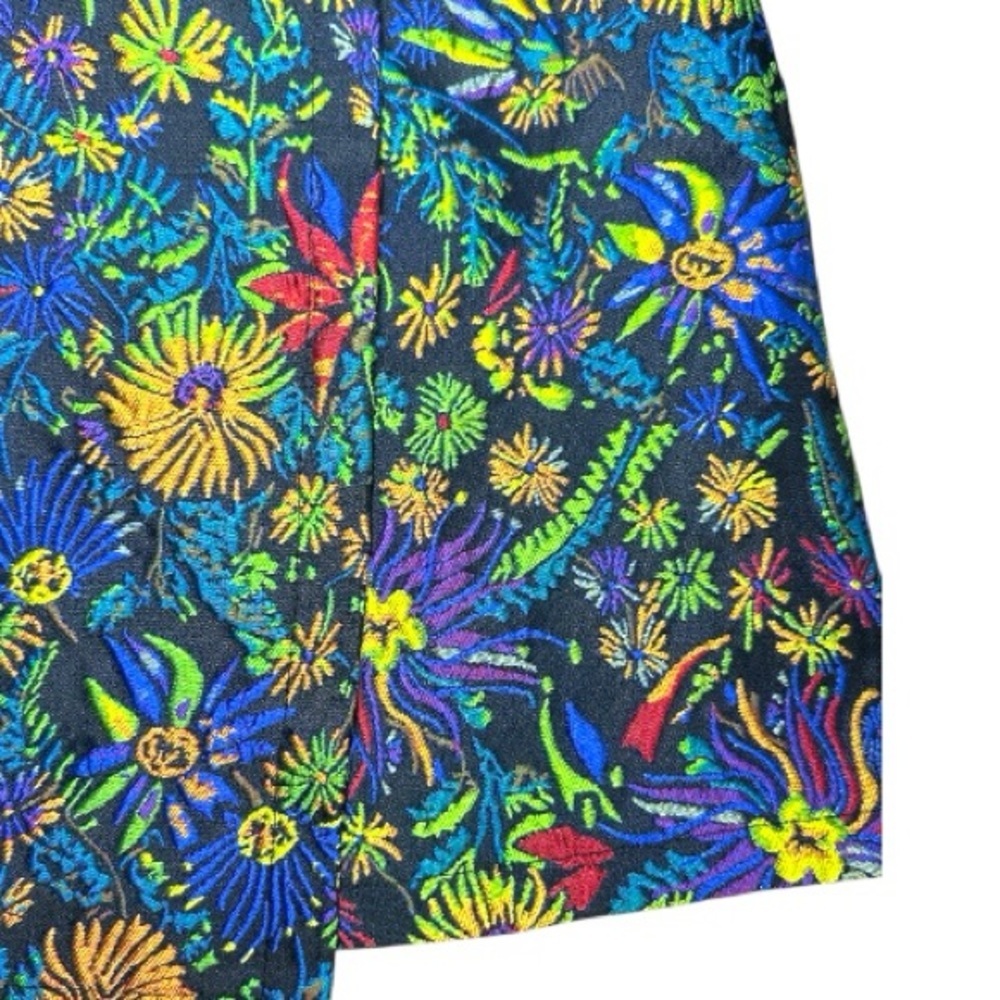 Retro Embroidered High Waist Split Short Streetwear A-line women Mini Skirt S - Picture 5 of 6
